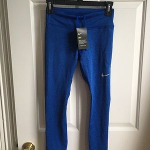 Nike DryFit Electric Blue Calf Legging